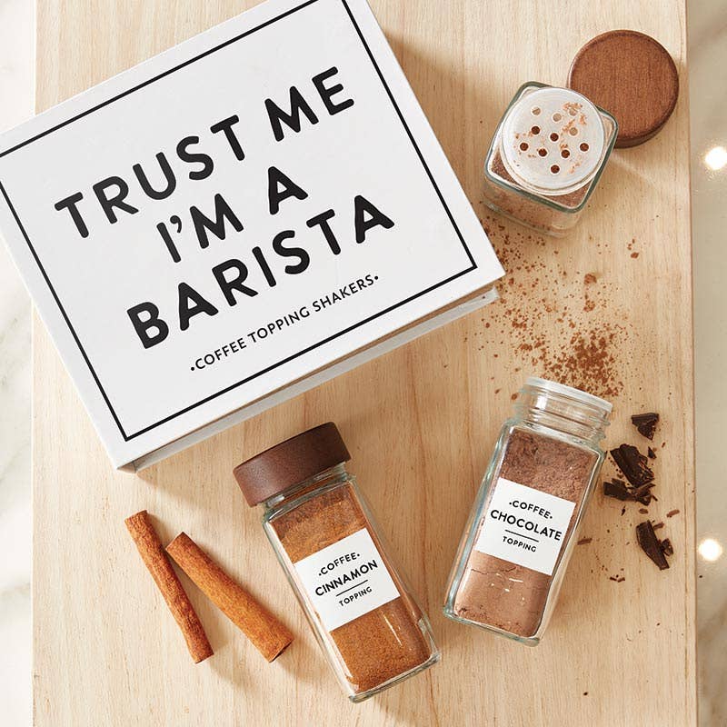 Santa Barbara Design Studio by Creative Brands - Wholesale Jar - Coffee Topping Shaker Book Box - Trust Me I'm a Barista6