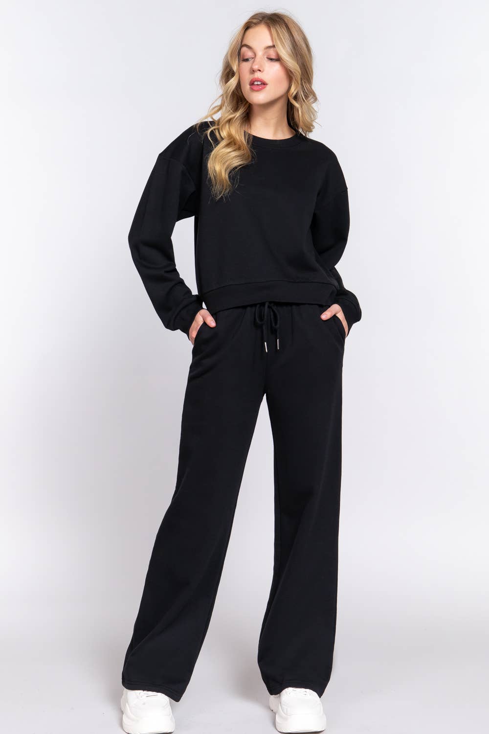 Active Basic | Active USA - Wholesale Pants - Women's - Straight Leg Inner Fleece Jogger Pants  16
