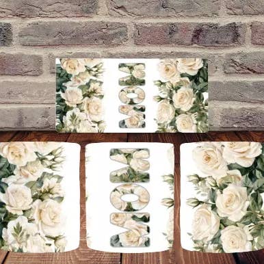 Florale "Mama" Tasse – Perfektes Muttertagsgeschenk - 11 oz - Weiße Blume für den Großhandel von SubliMasterUK