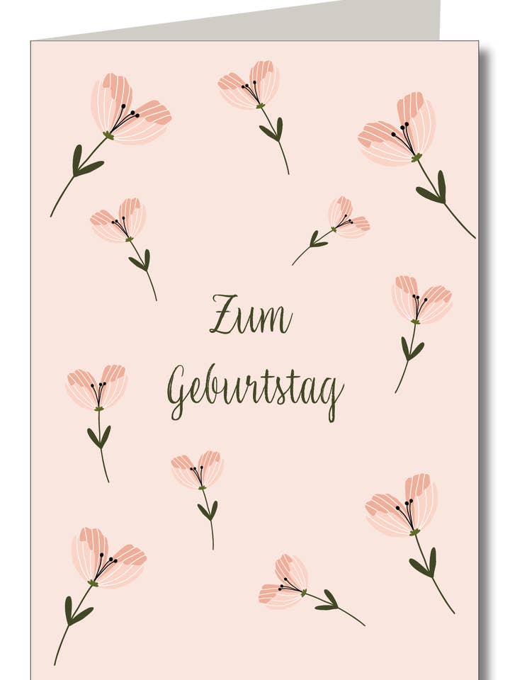 Pop-up verjaardagskaart met bloemenmotief voor wholesale door KEITCARDS