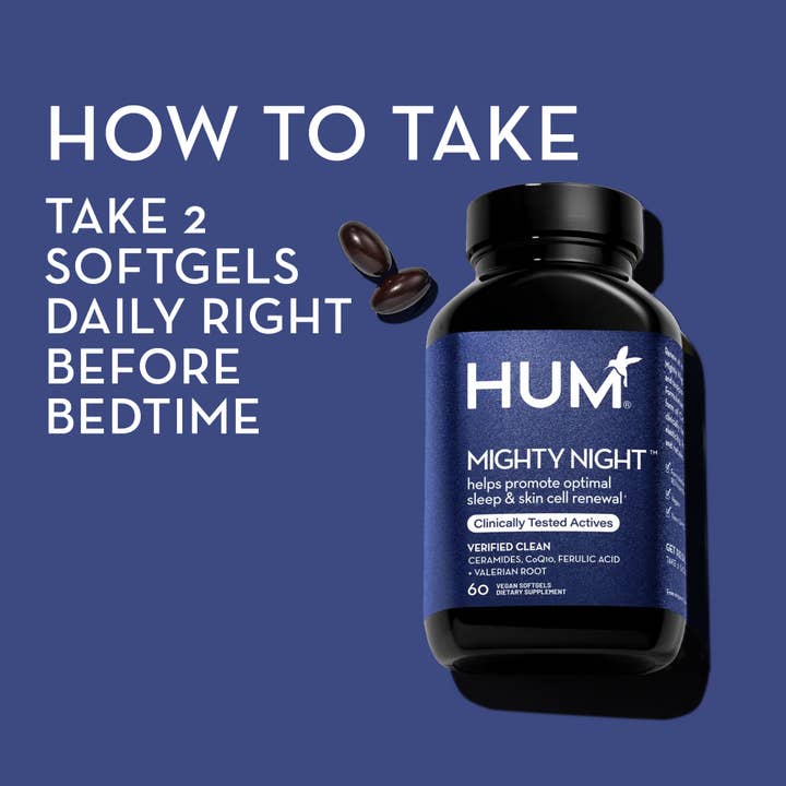 Hum Nutrition - Wholesale Oral Supplement/Vitamin - MIGHTY NIGHT NIGHTTIME SKIN CELL RENEWAL SOFTGELS7