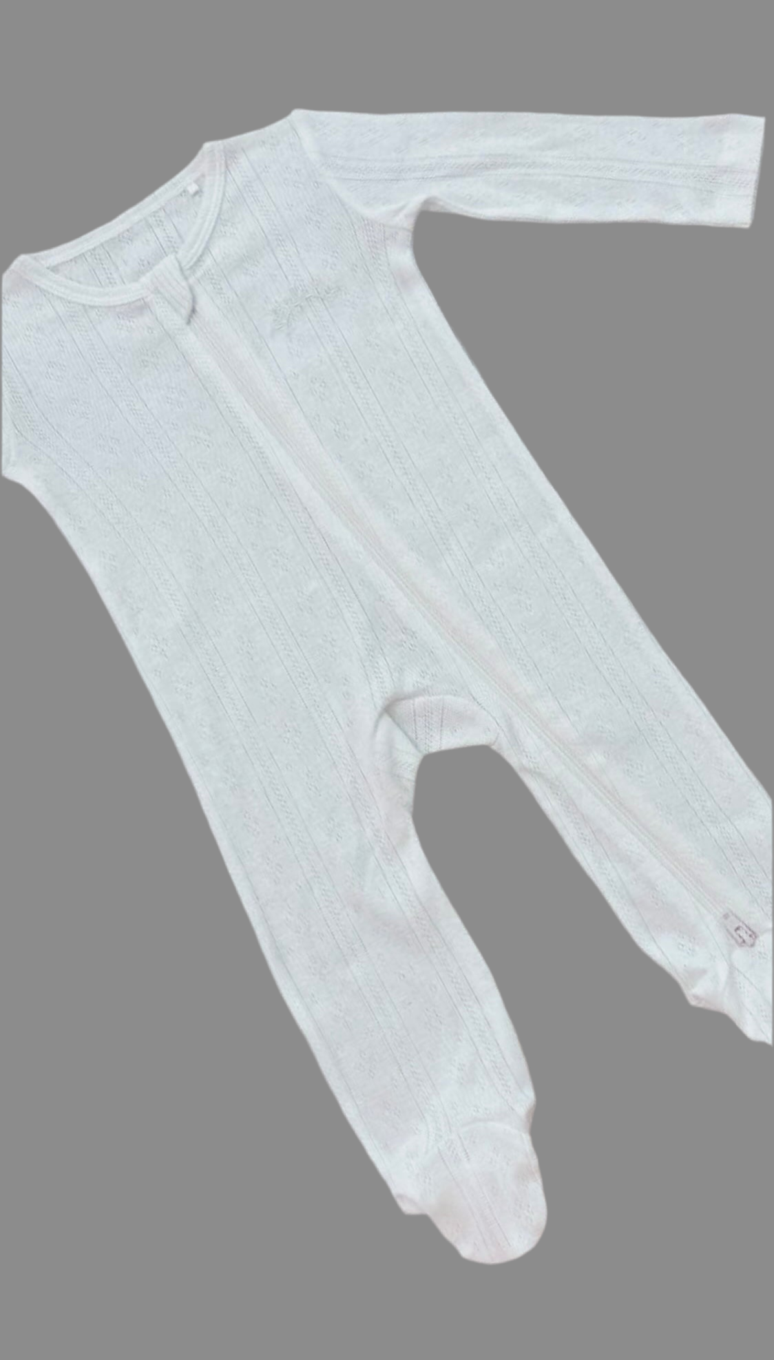 Bébé Sunny - Vente Body (à pieds) – bébé - Précommander des bodies en coton pointelle0