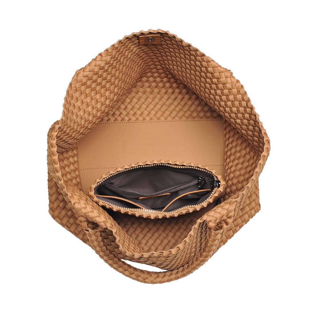 Sol and Selene – Großhandel Tragetasche – Damen – Große gewebte Neopren-Tasche "Sky's The Limit"191