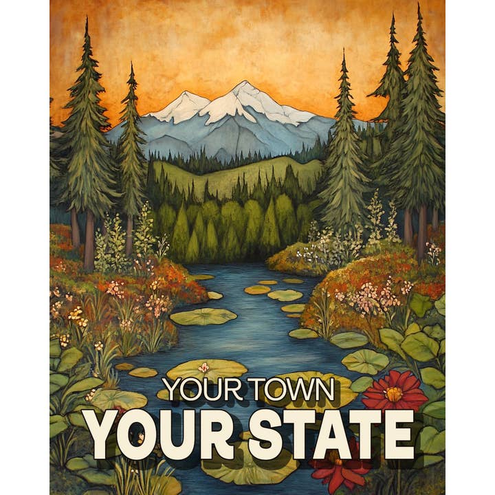 Mowbi - Wholesale Art Print - Custom Long Pond Souvenir Wall Art Prints