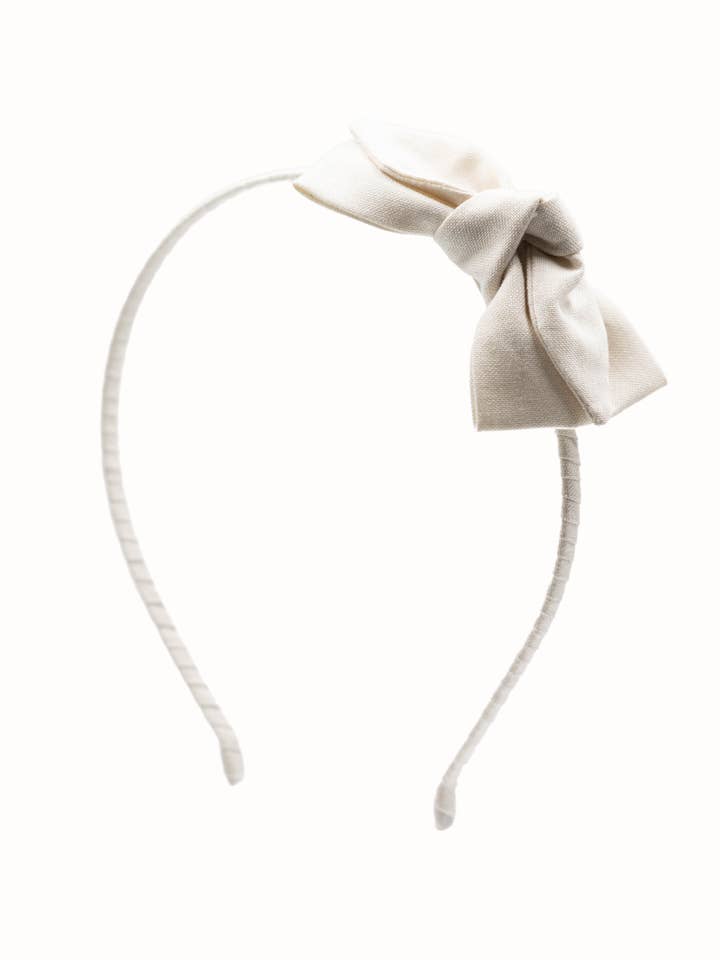 Ivory Organic Cotton Headband for wholesale by Livy Lou Collection