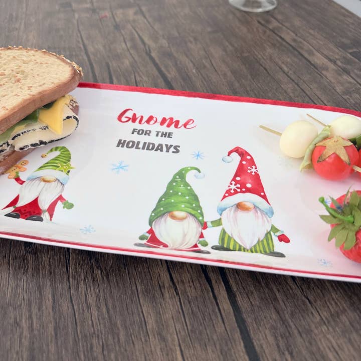 Supreme Housewares - Wholesale Serving Tray - Gnomies 15" Melamine Rectangle Tray3