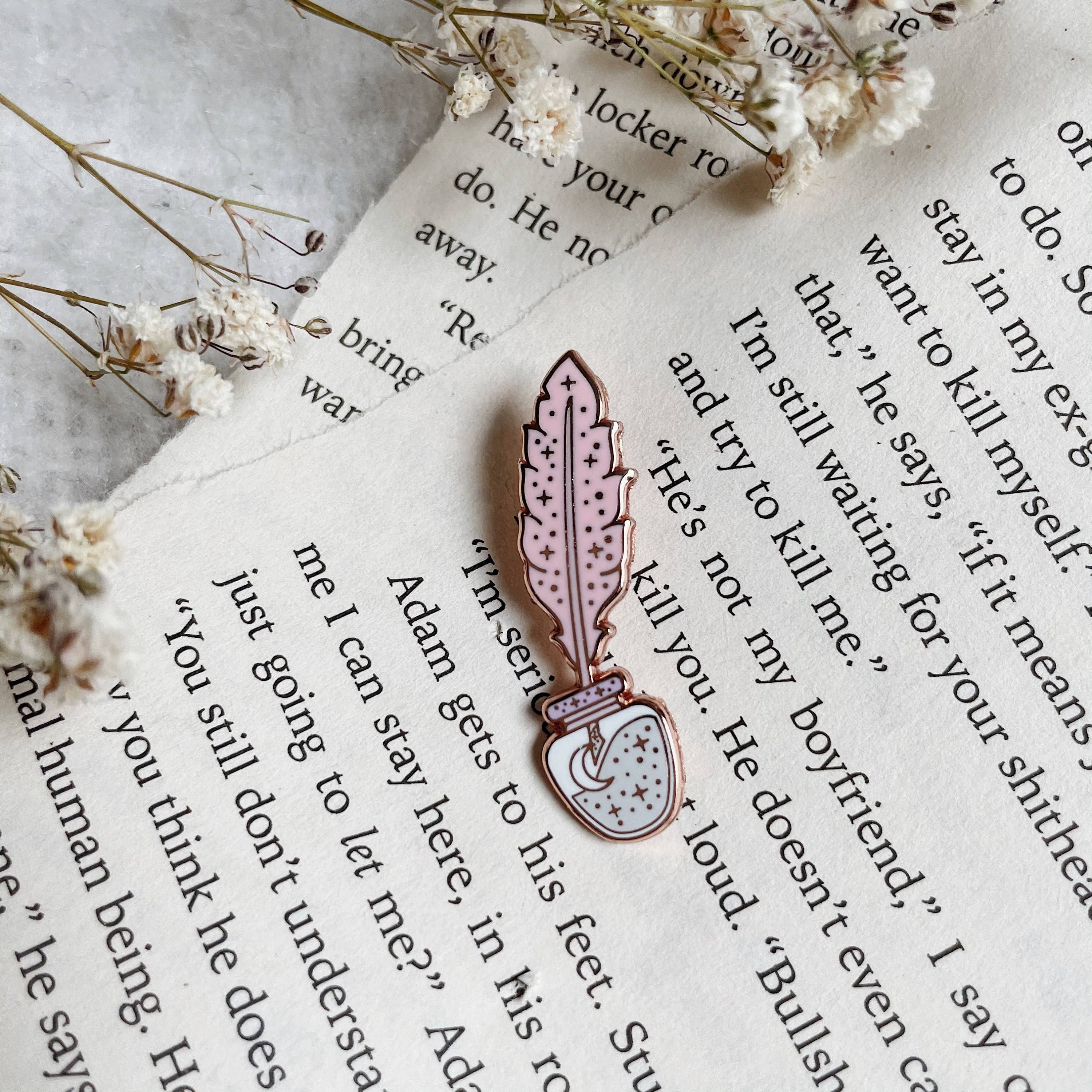 Noelle Gifts & Paper - Wholesale Lapel pin/button - Quill & Ink Pastel1