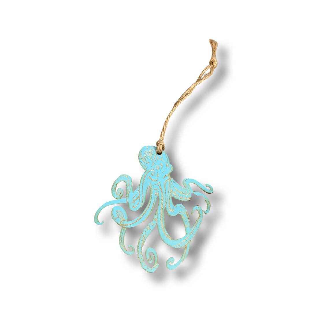 Mermaid of Hilton Head - Vendita all'ingrosso Decorazione - Decorazioni di Natale in legno con tema vita marina e oceano5