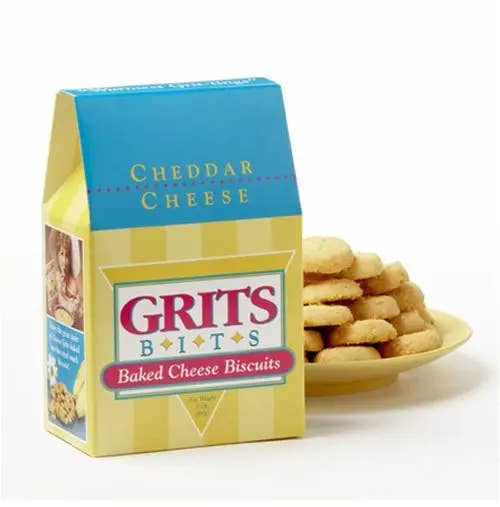 Grits Bits - Vente Biscuits - Bits de gruau de cheddar, boîte de 3 oz