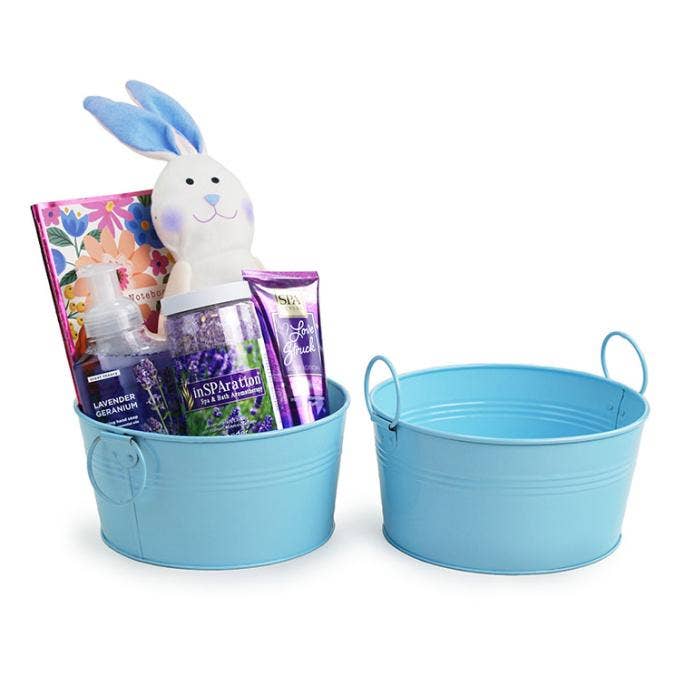 Tino rotondo da 8" azzurro chiaro per la vendita all'ingrosso da parte di Buhi Imports