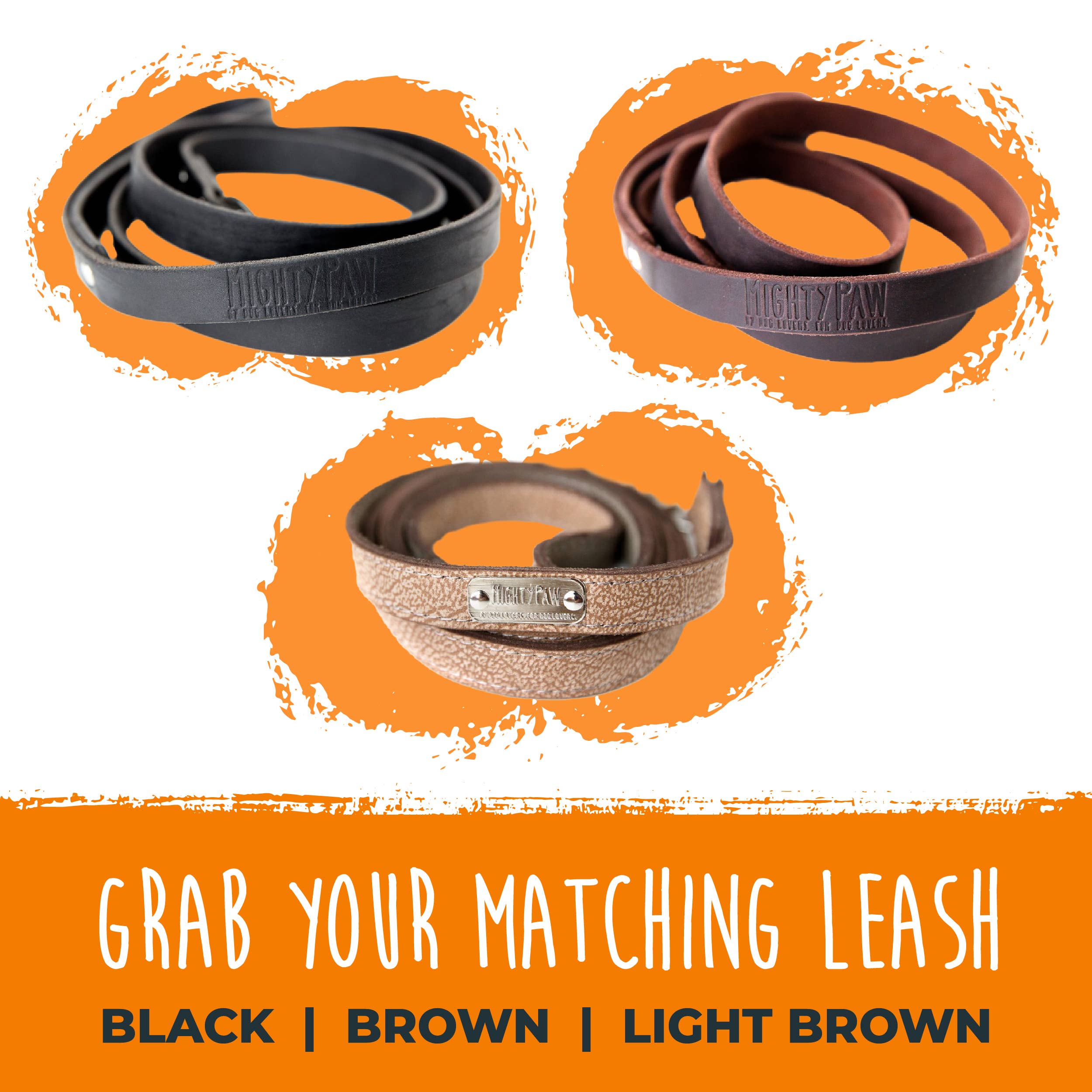 Mighty Paw - Wholesale Pet Collar - Dog - Leather Dog Collar - Distressed6