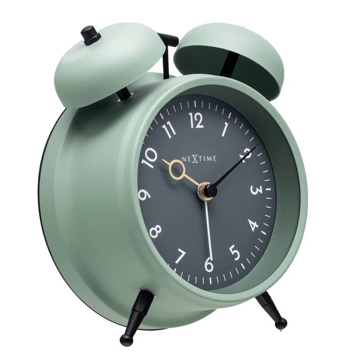 NeXtime - Wholesale Alarm Clock - Alarm Clock 12 x 14 x 6cm-Metal-NeXtime "Golden Hour"8