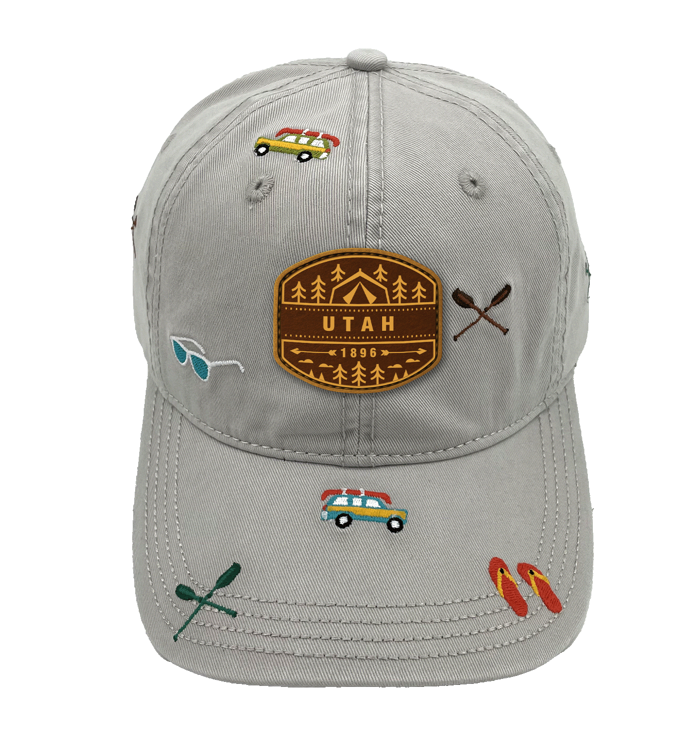 Northern Icons Creations INC - Wholesale Baseball Cap - Unisex - Utah Adventure Baseball Cap – Outdoor Embroidered Camping & Canoeing Design Hat for Travelers2