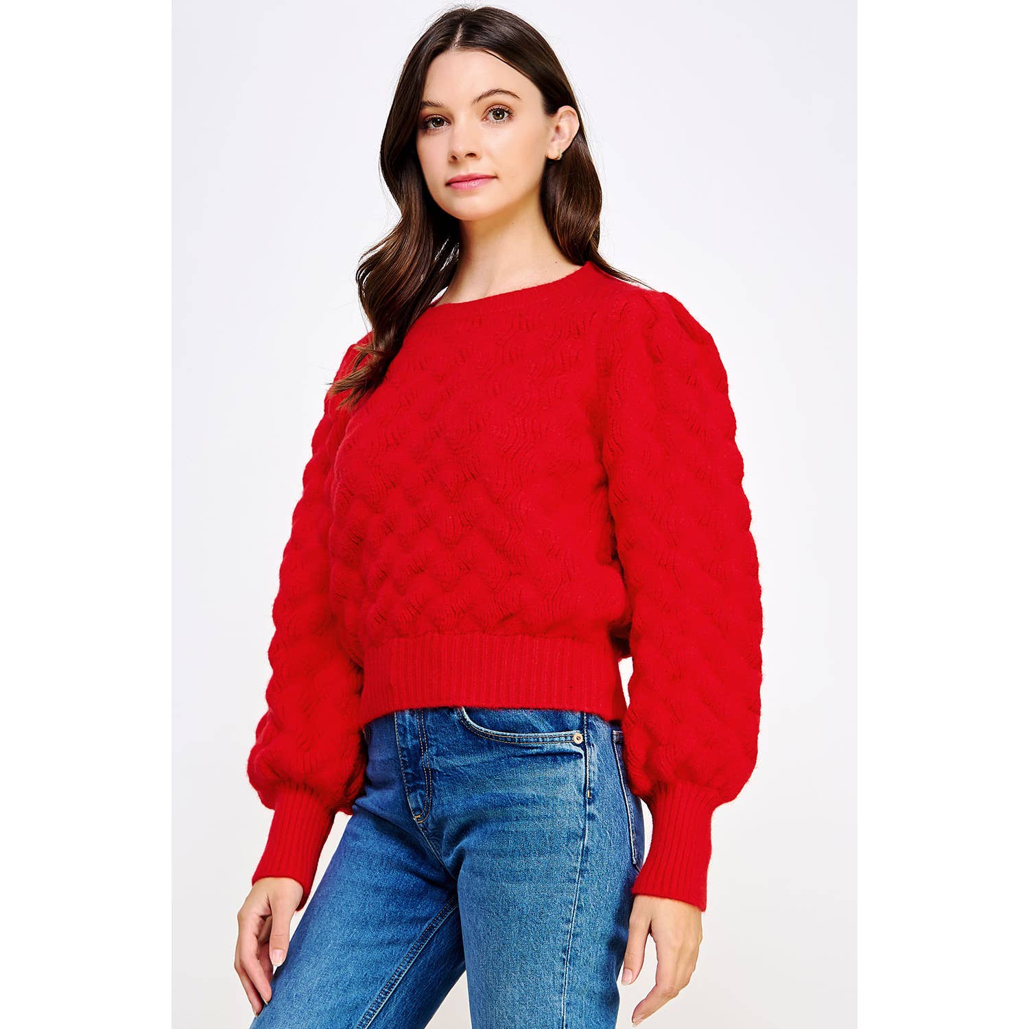 Strut & Bolt - Vendita all'ingrosso Maglione tricot - Donna - Maglione in maglia spessa a onde testurizzate6