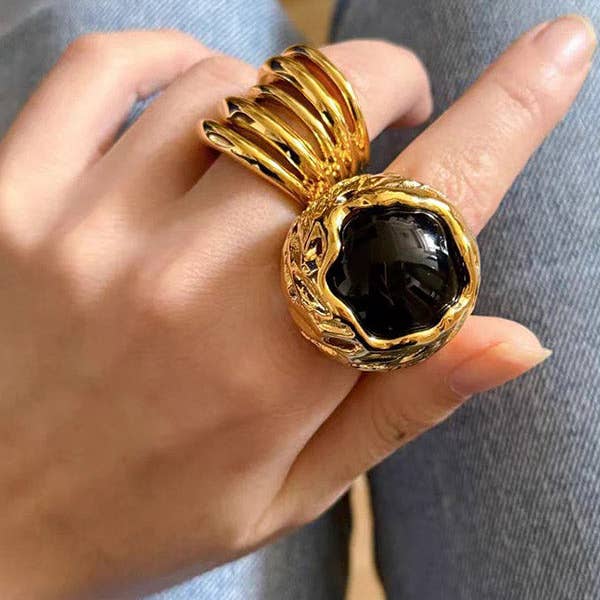 Geometric Shiny Rings Accessories for wholesale by Sheer Trend