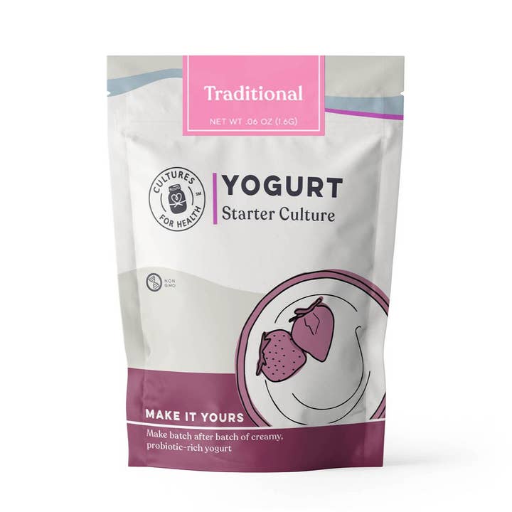 Cultures for Health - Wholesale DIY Food Kit - Traditional Flavor Yogurt Starter Culture (8 Count Case Pack