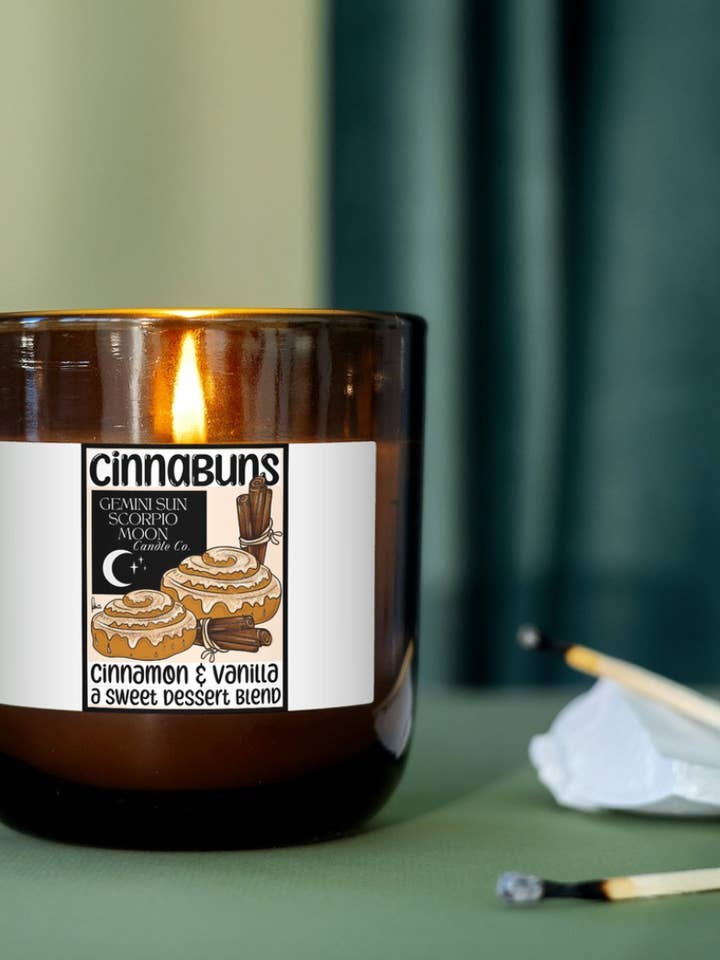 Large Amber Jars: New Cookie & Vanilla Scent for wholesale by Gemini Sun store