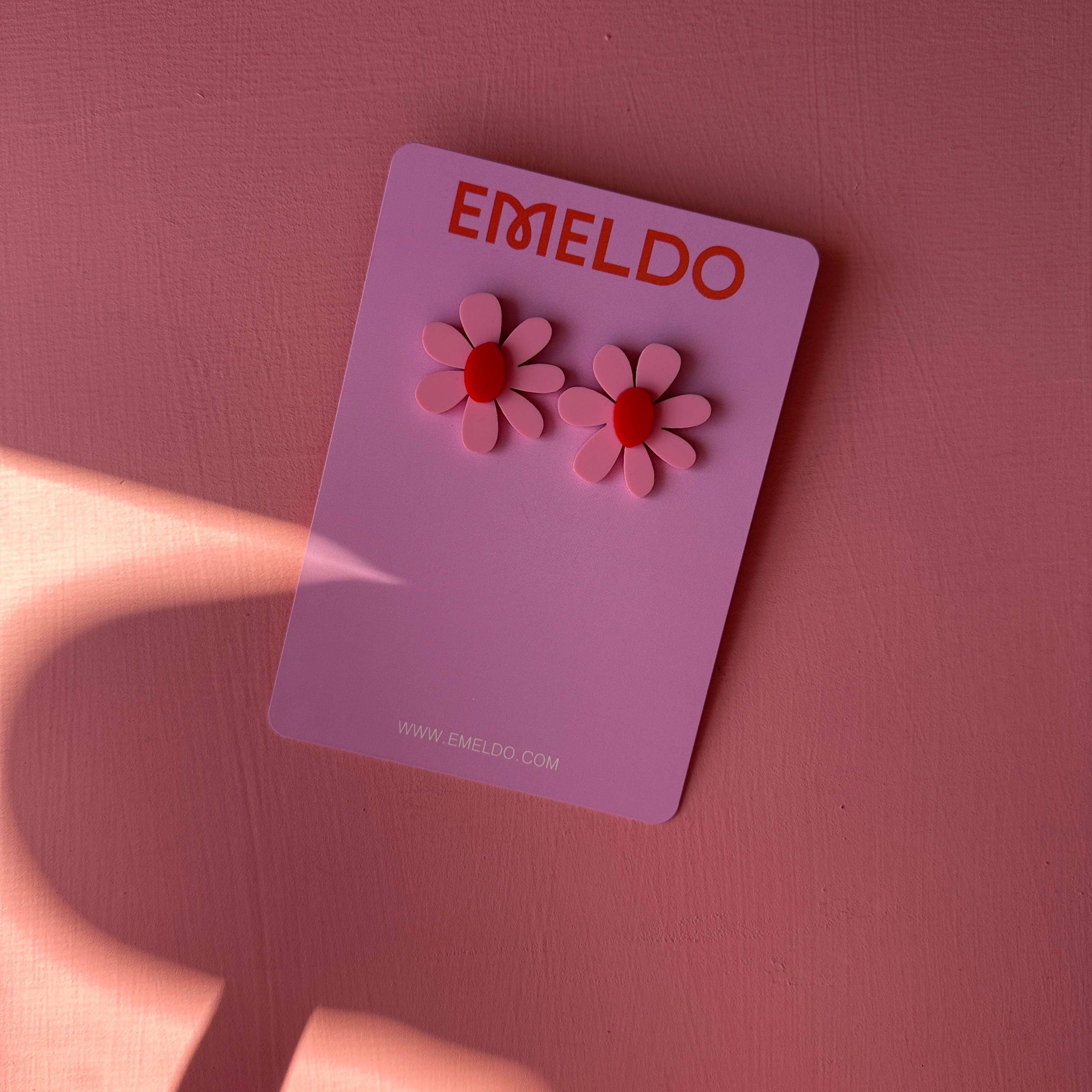 Emeldo - Wholesale Dangle Earrings - Estelle Flower Earrings // select colour1