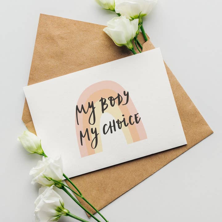 Min kropp mitt val vykort för wholesale av Merchbaendchen