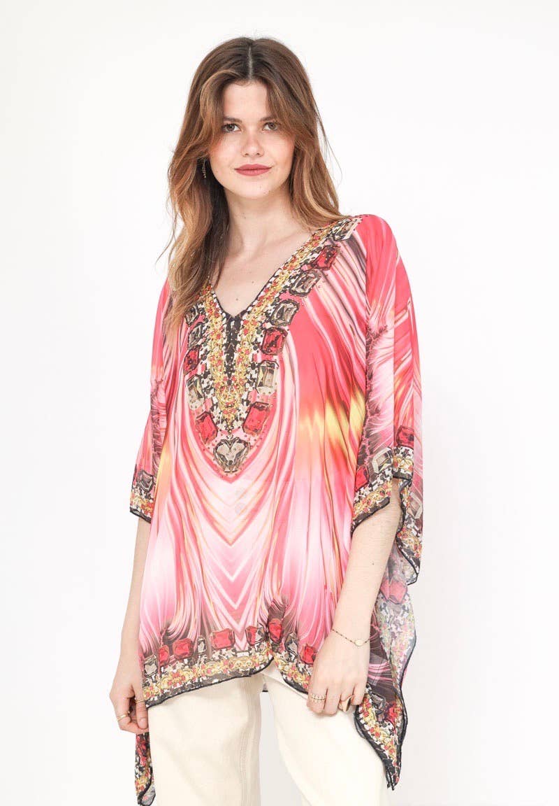 Frime – Engroshandel Kimono - Dame – Strandtop - 53611