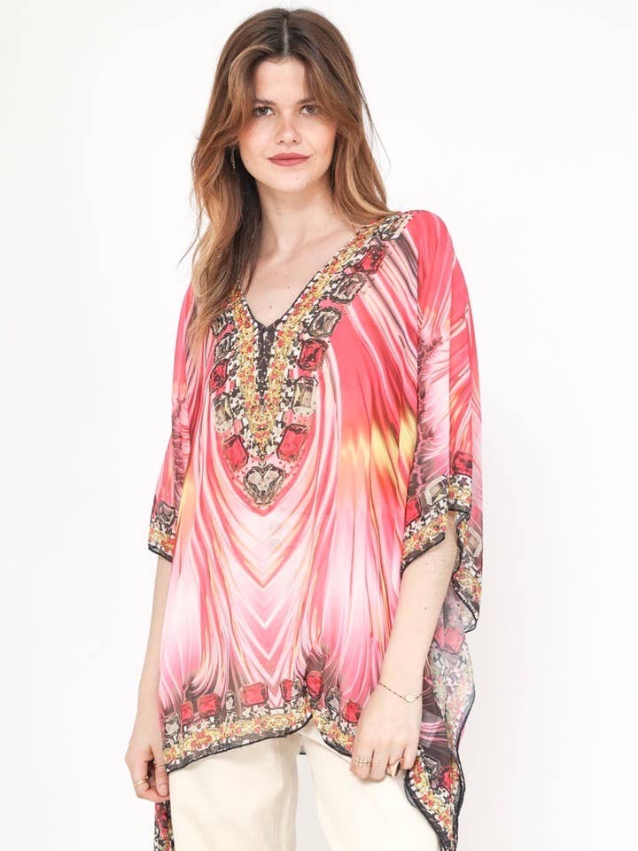 Frime – Engroshandel Kimono - Dame – Strandtop - 53611