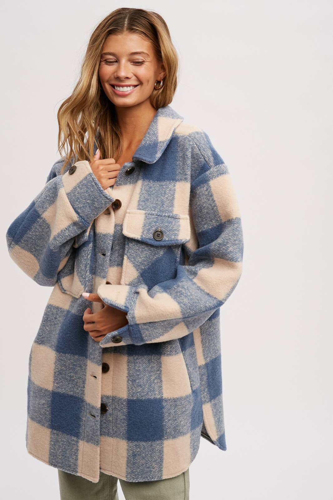 Bluivy – wholesale Rock - Dam – BORSTAD RUTIG ÖVERDIMENSIONERAD KAPPA12