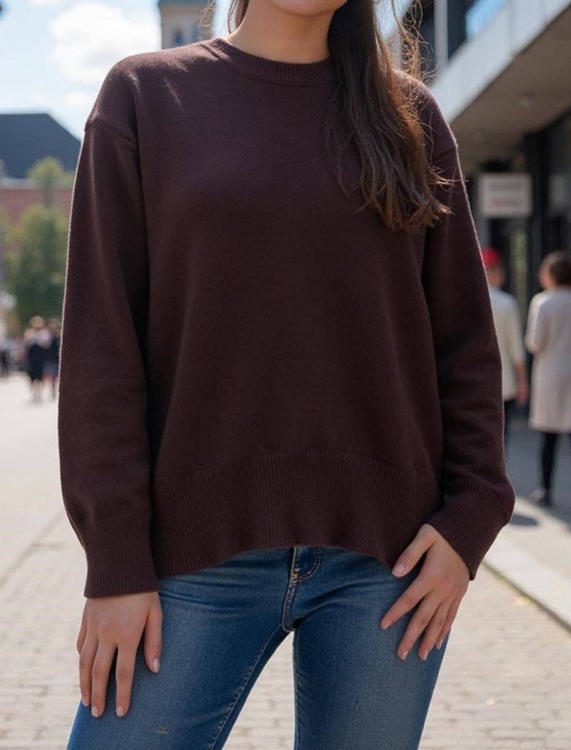 Masyal - Wholesale Knit Sweater - Women's - Classic Crewneck Knit Sweater1