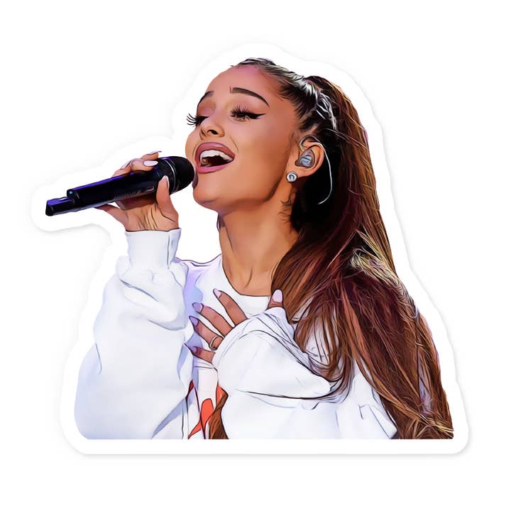 Autocollant Ariana Grande pour la vente par The Retail Supply