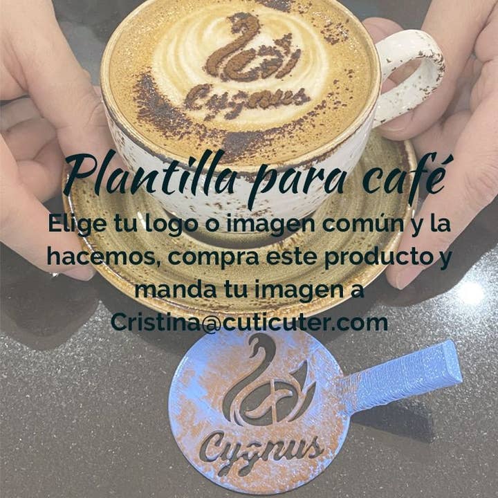 Stencil voor koffie/suikerglas voor wholesale door Cuticuter