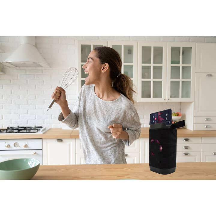 Lifeware Group LLC - Wholesale Speakers - SoundBound RGB Boom Pillar Bluetooth Speaker - Black1