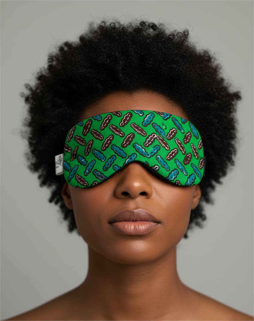 KENDI AMANI - Wholesale Sleep/Eye Mask - Padded Ankara Eye Mask – Soft, Comfortable & Light-Blocking Sleep Mask