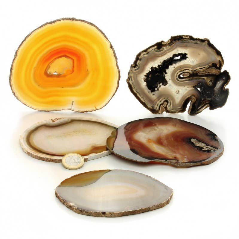 UniArt - Vendita all'ingrosso Pietra/cristallo spirituale - Fette di agata naturale colorata - vari formati4