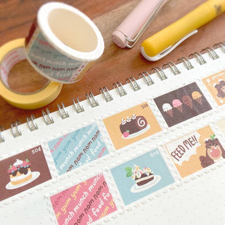 laughingbear - Wholesale Washi Tape - Feed Me! Stamp Washi Tape1