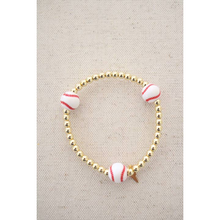 Taylor Reese - Wholesale Beaded Bracelet - Baseball Goldie Bracelet