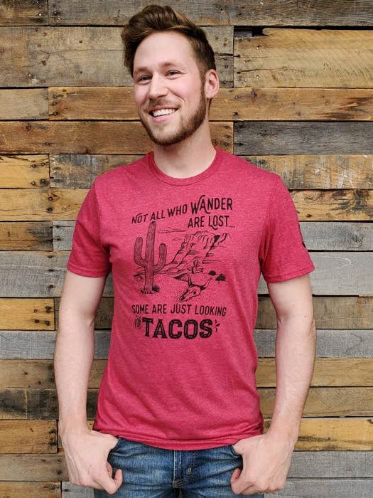 Not All Who Wander Are Lost...Tacos for wholesale by Mason Jar Label