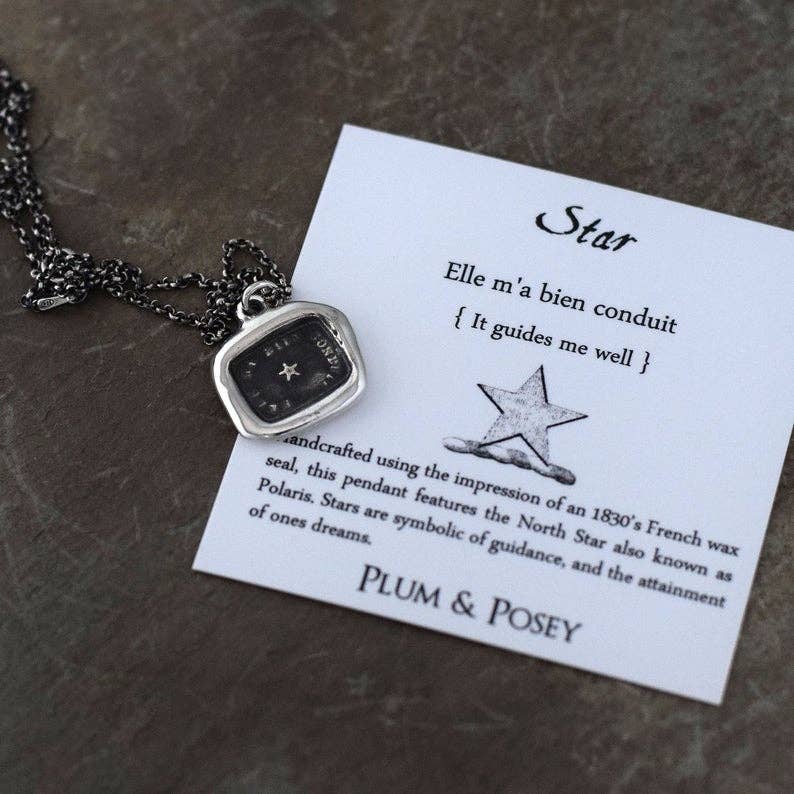 Plum and Posey - Vendita all'ingrosso Anelli con sigillo - North Star Ring - Anello di sigillo di cera a forma di stella5