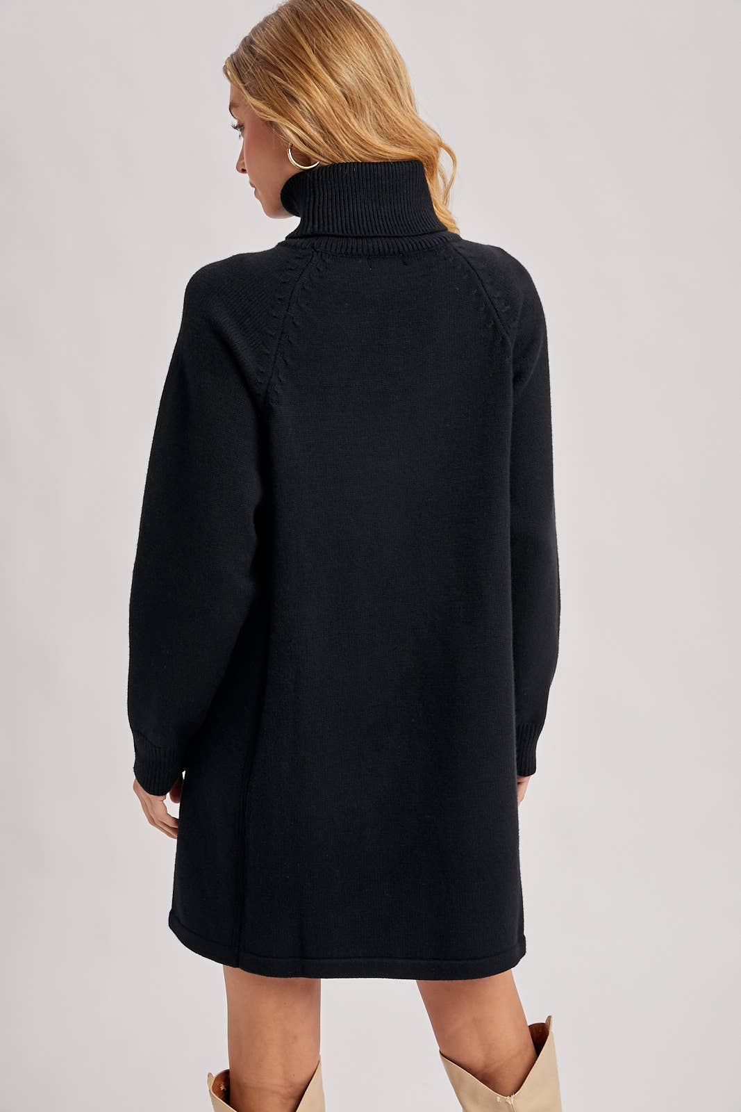 Bluivy – Großhandel Kleid – Damen – Pulloverkleid mit Rollkragen24