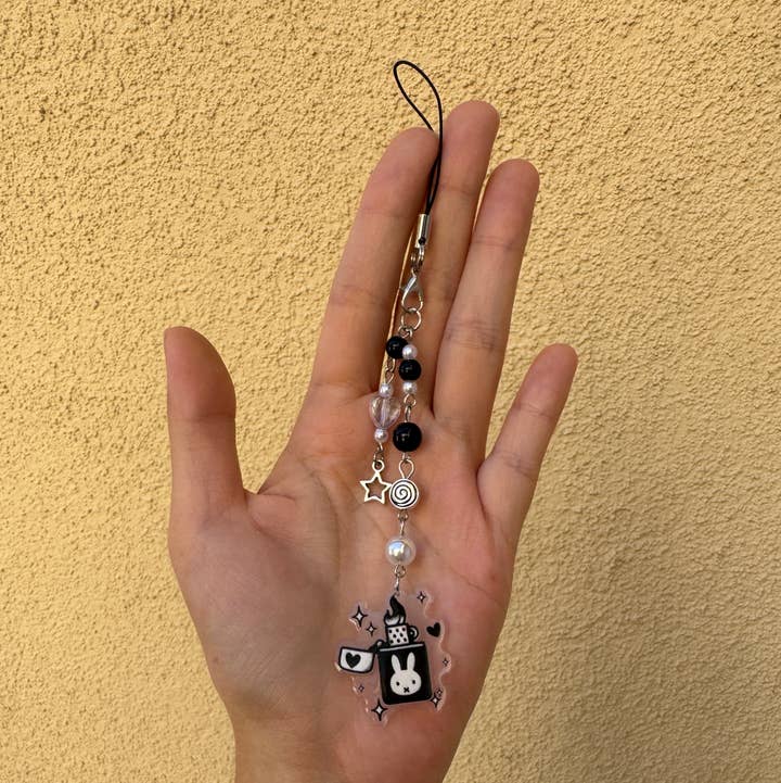 Threads By Tie - Wholesale Keychain - Women's - Lighter Miffy  Bunny Beaded Keychain0