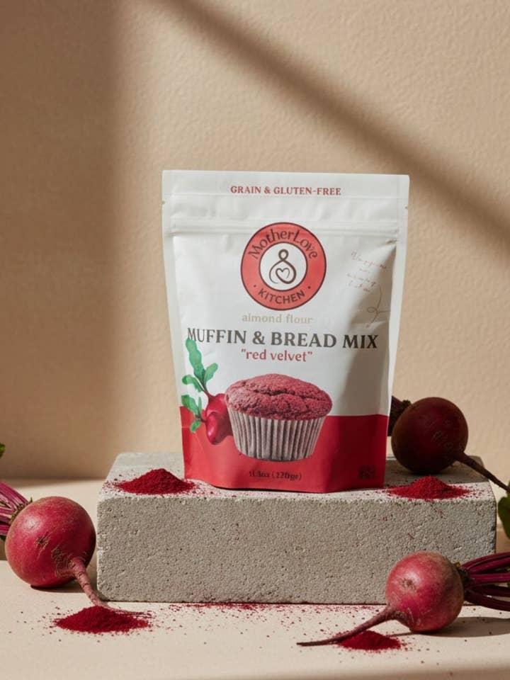 Red Velvet Muffin- en Broodmix voor wholesale door MotherLove Kitchen