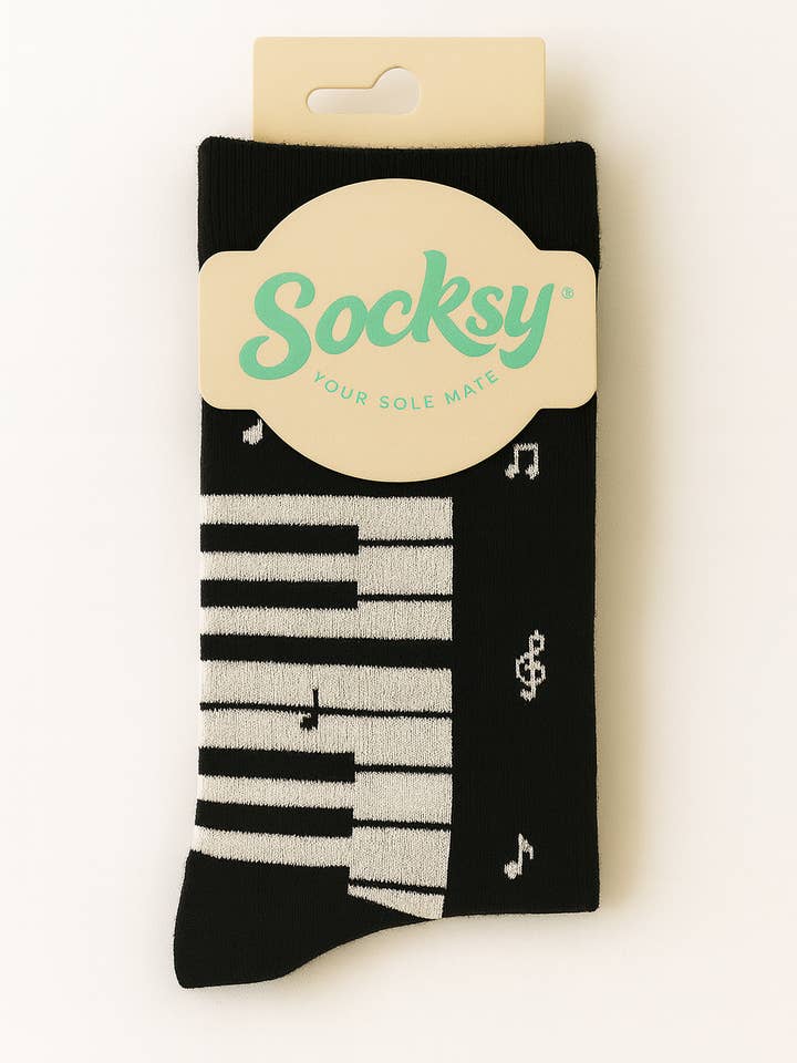 Piano Organic Cotton Socks for wholesale by Socksy