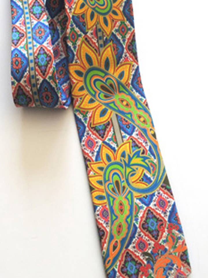 Pangborn Majestic Corbata de seda azul para venta al por mayor de Pangborn Collection