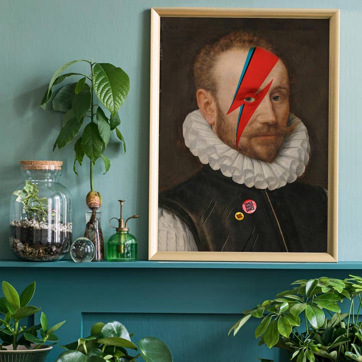 Rebel Bowie Print for wholesale by Ink & Drop