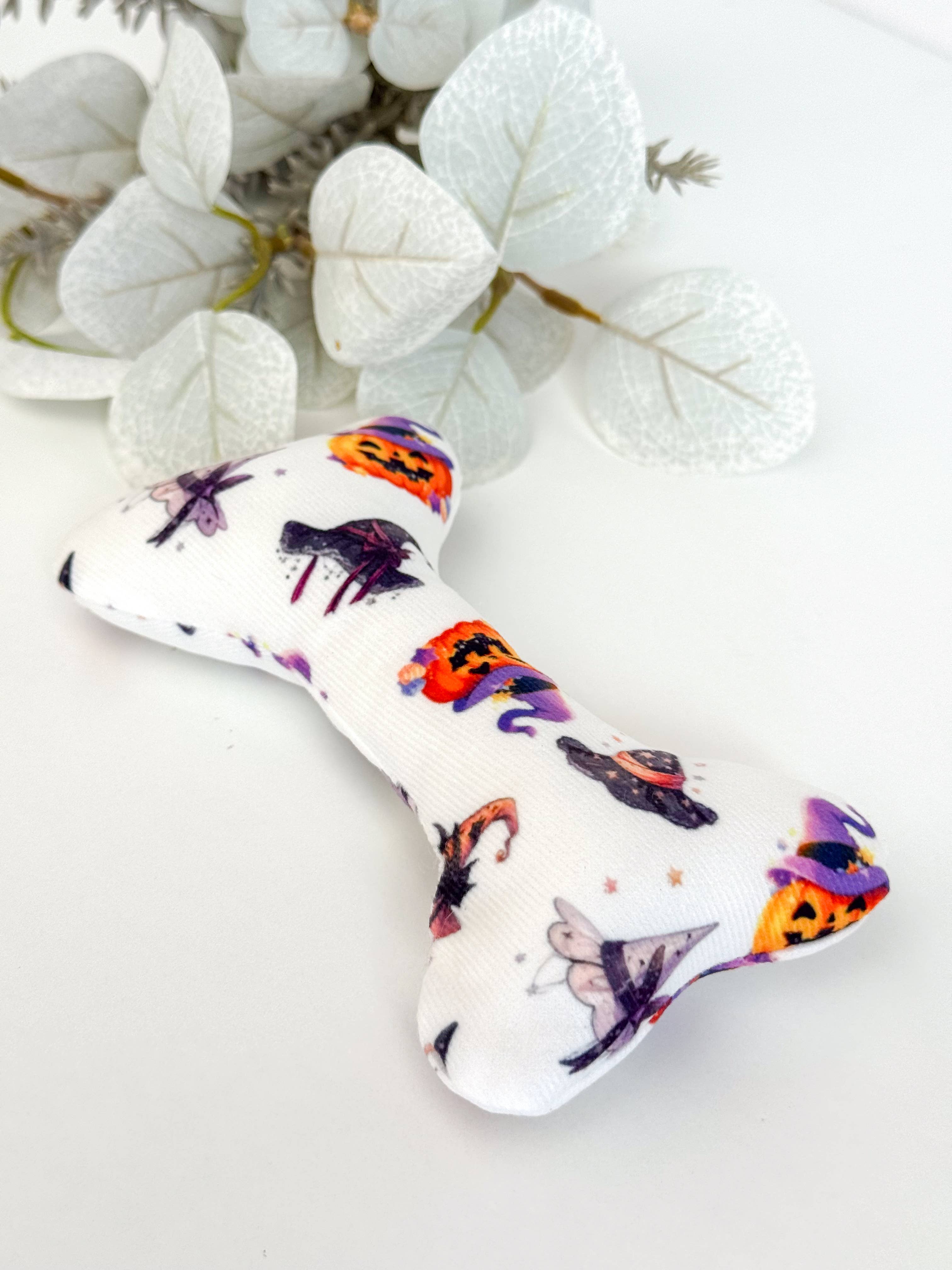 Doggotique – Peluche - Cão por atacado – Osso de pelúcia assustador, brinquedo para cães de Halloween,8