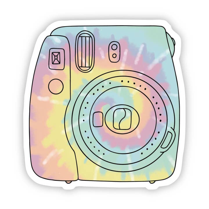 Big Moods - Wholesale Sticker - Tie Dye Instant Camera Aesthetic Sticker