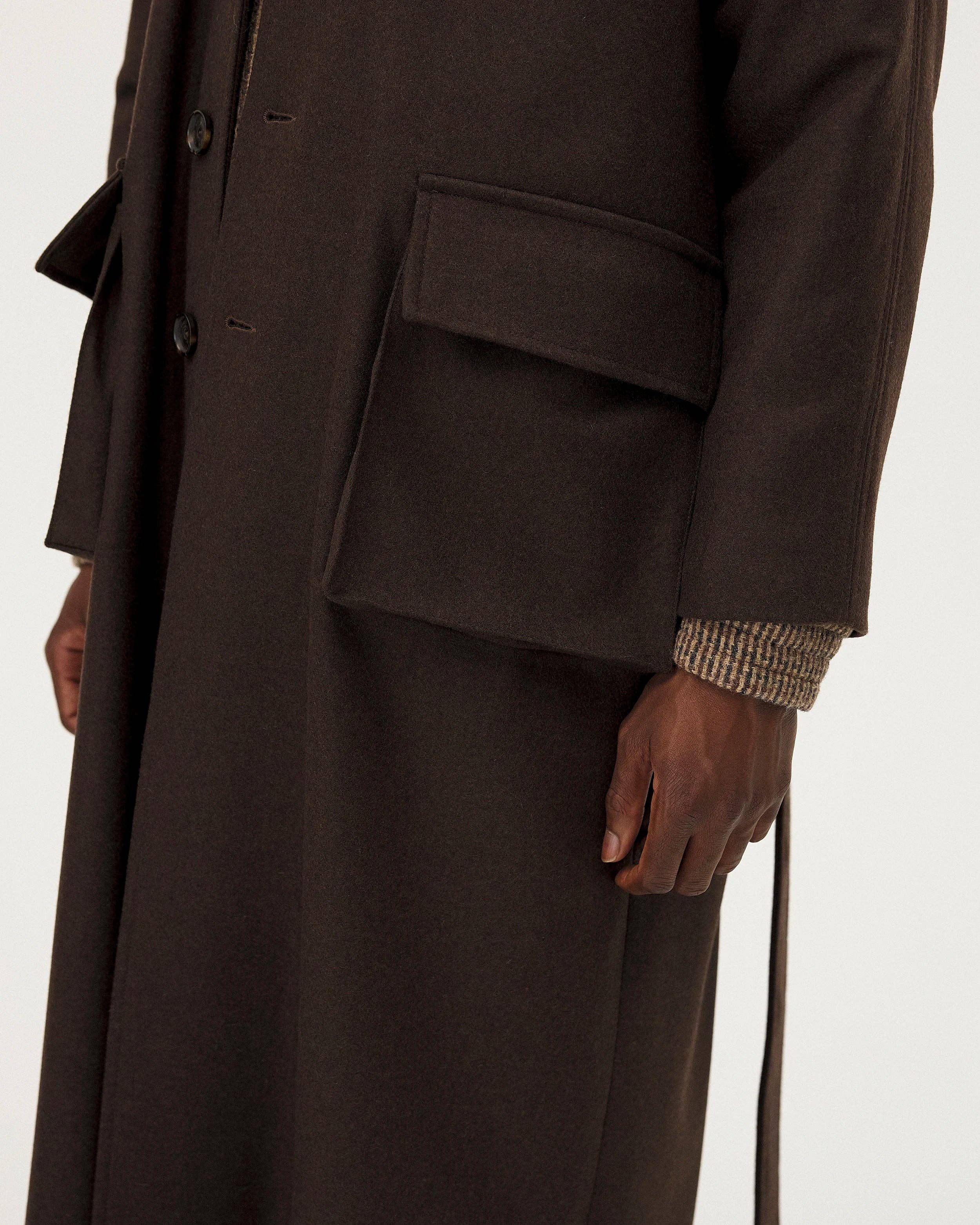 NOYOCO - Wholesale Coat - Women's - Sarvik Brown Coat4