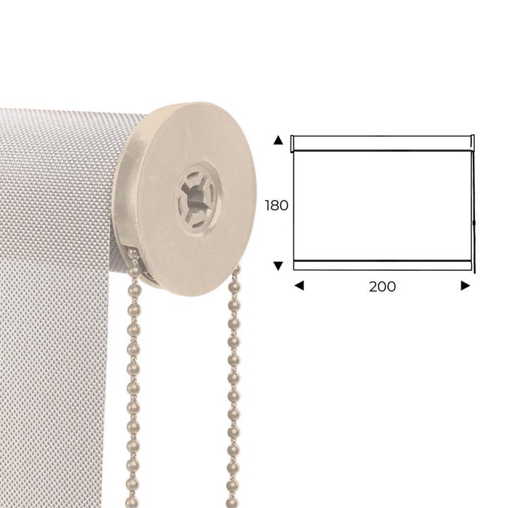 cortina enrollable 200cm blanco para venta al por mayor de Rocada Spain