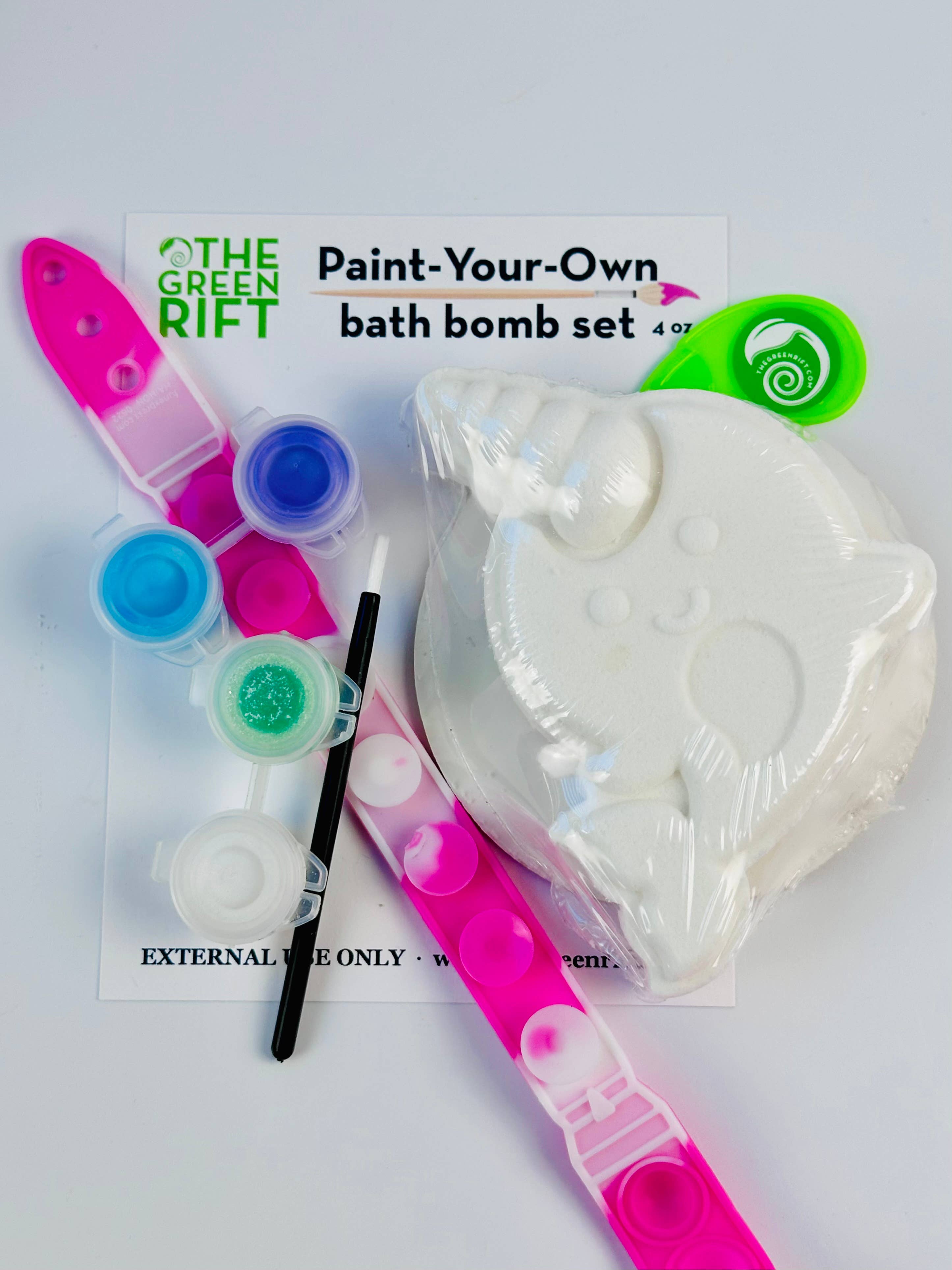 The Green Rift - Wholesale Bath Bomb/Fizz - Narwhal Bath Bomb Paint-Your-Own Set2