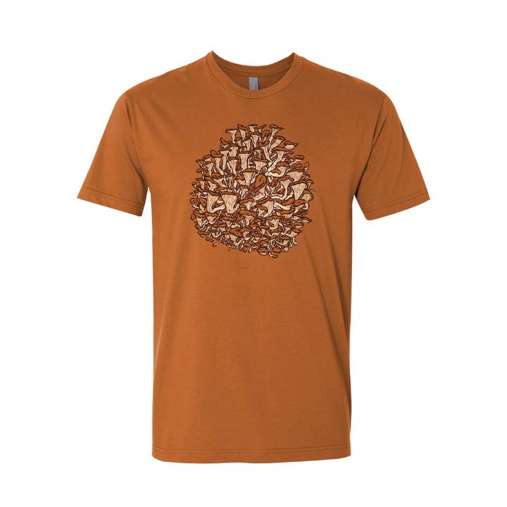 Mushrooms Screen Printed Unisex Tee for wholesale by New Duds