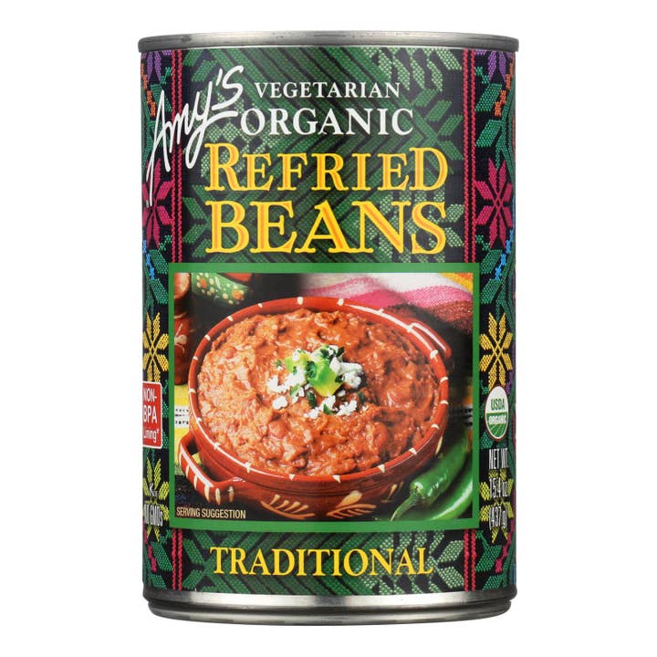 Everyday Supply Co - Wholesale Beans - Amy's Organic Refried Beans, 12-Pack, 15.4 Oz Each