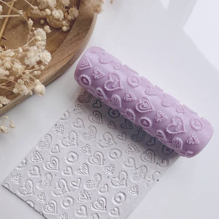 Rolo de Textura Corações XOXO por atacado de S.I. Originals